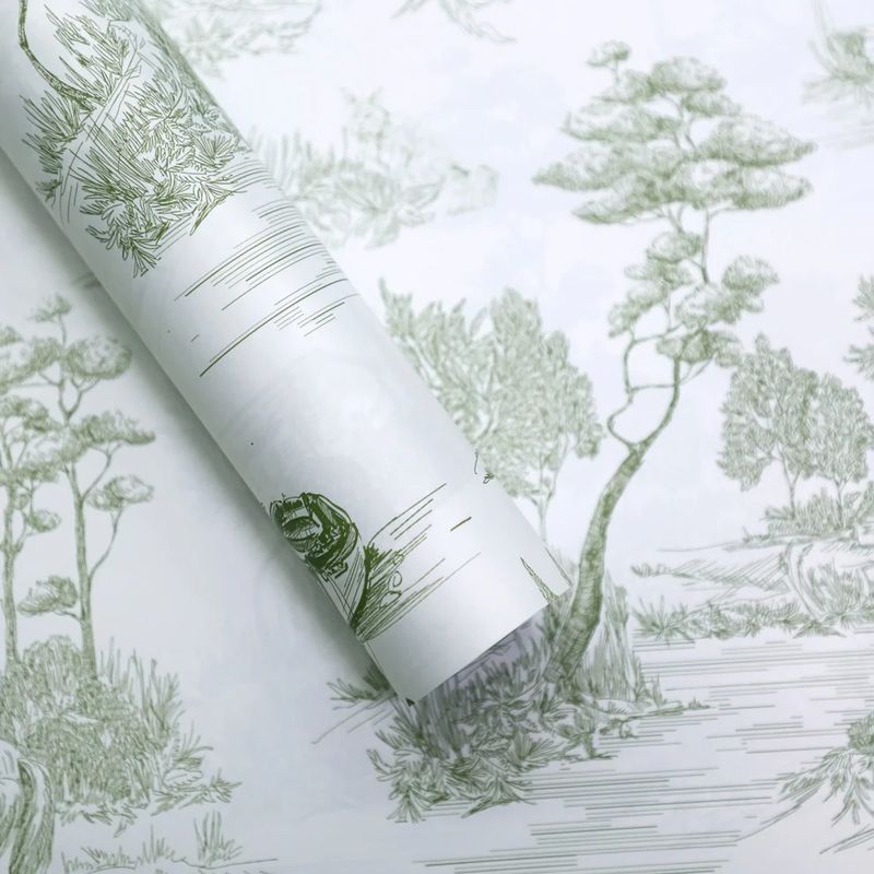 Foil with Green Pattern
