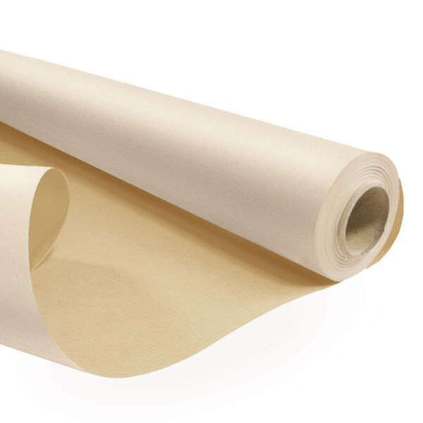Water-resistant natural kraft paper roll Beige