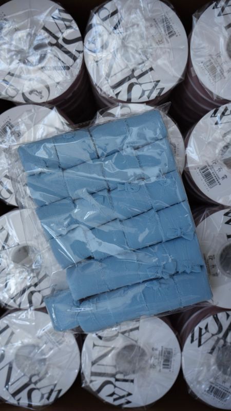 Chiffon Ribbon Lt Blue 7040 X25