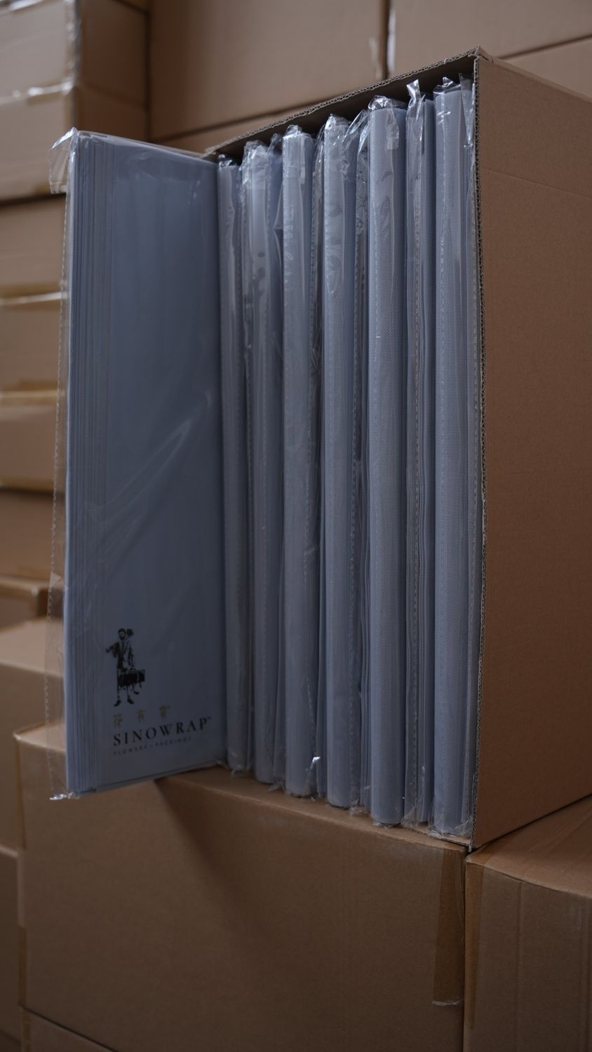 Waterproof Floristry Packaging 124 Grey 30X