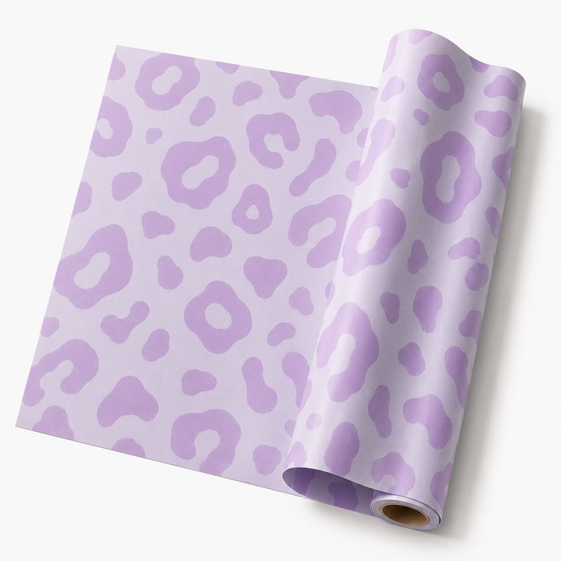 Matte Folie mit LEOPARD-Muster Lilac