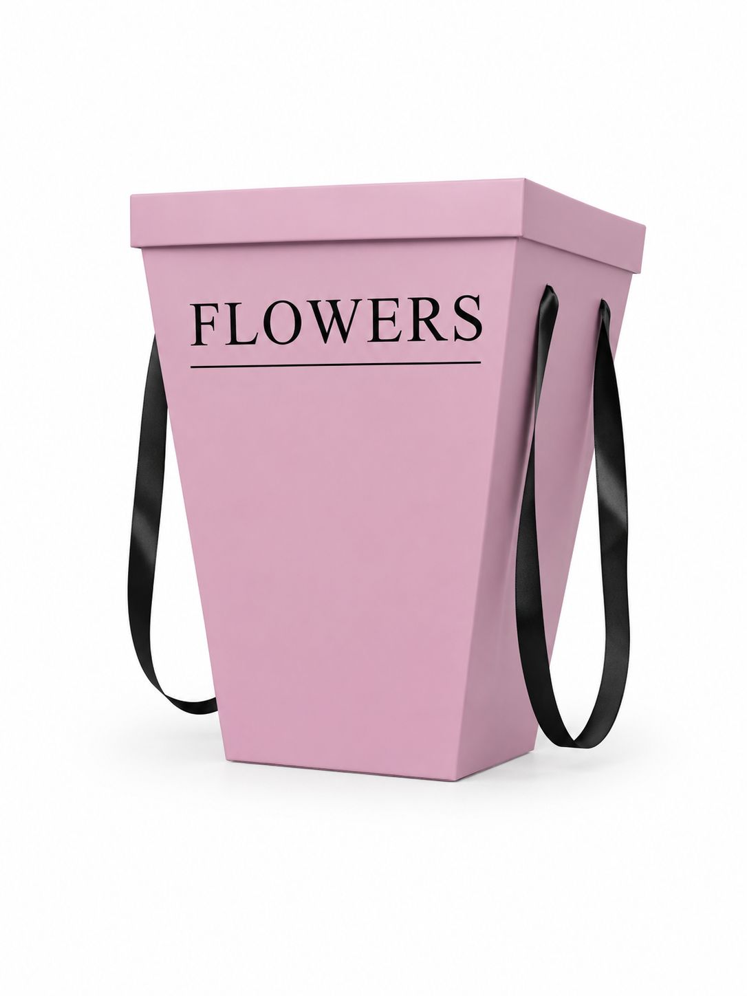 Flower bag with lid Lt Pink