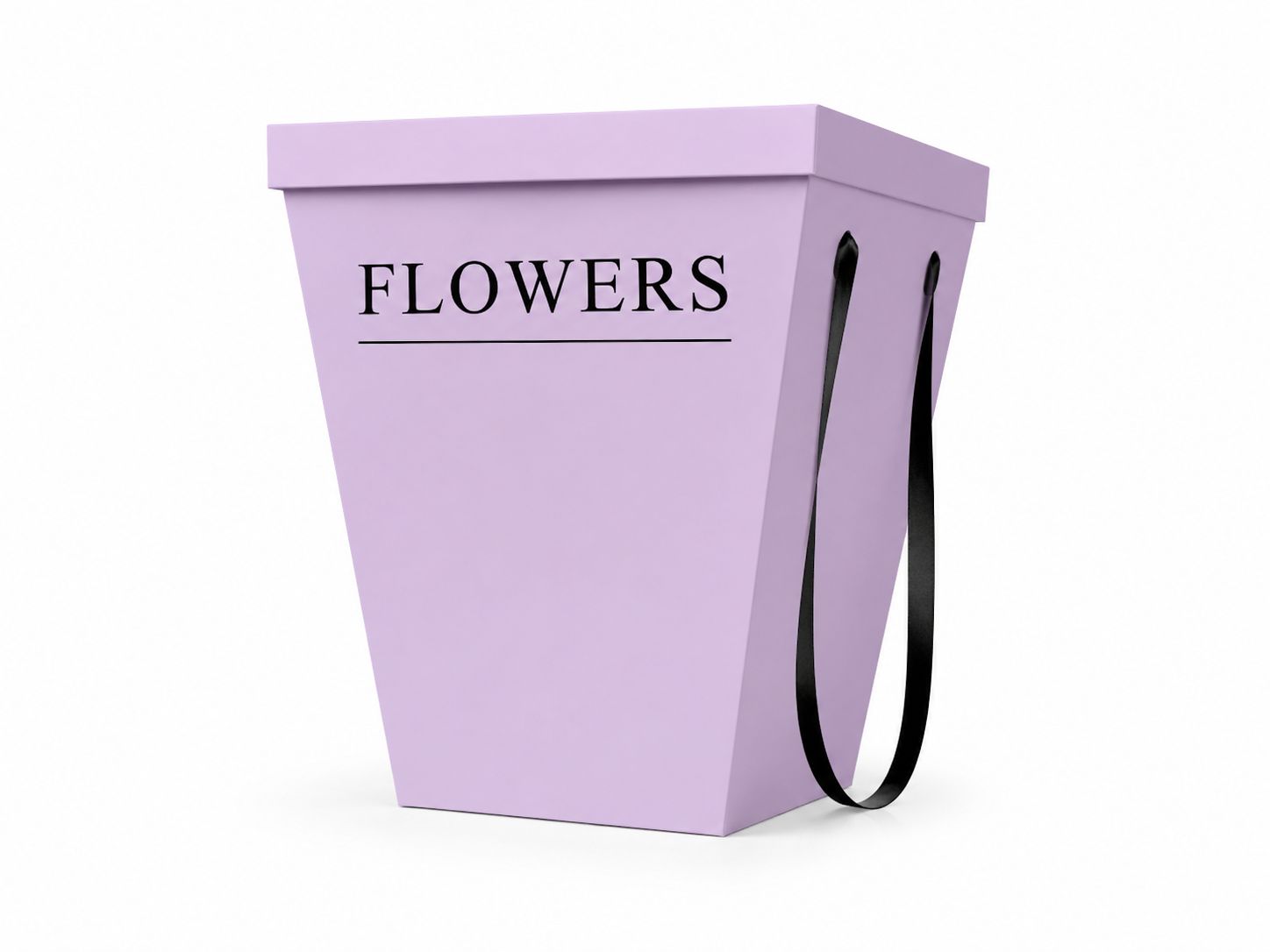 Flower bag with lid Lilac