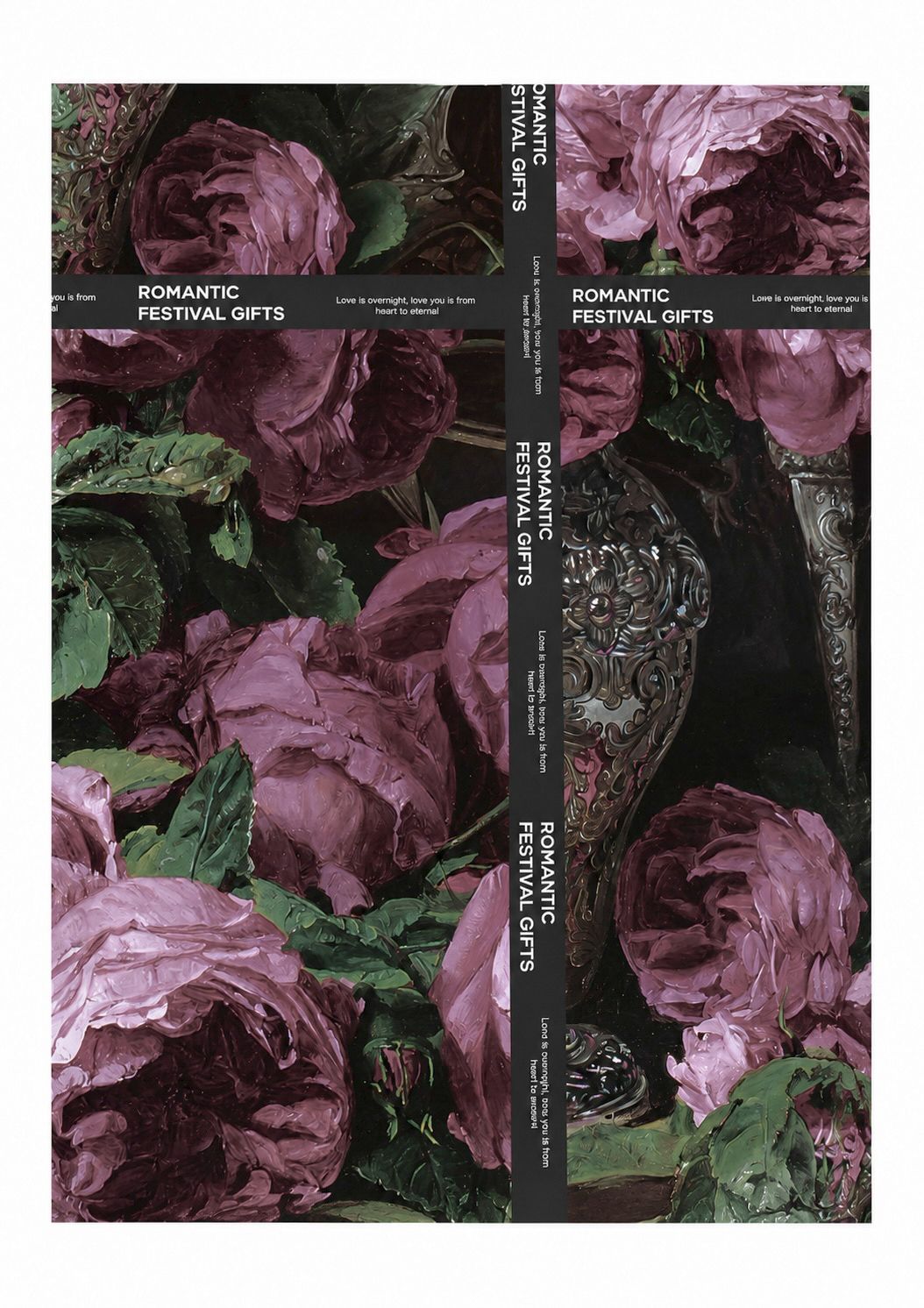 Floristikpapier Nocturne Purple