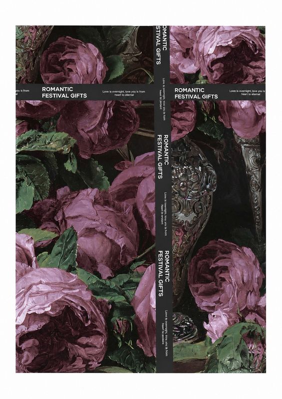 Floristikpapier Nocturne Purple