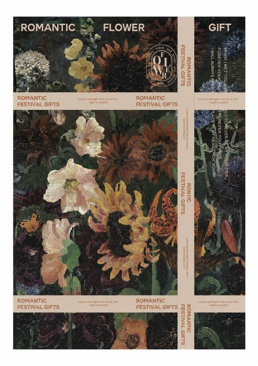 Floristenpapier Nocturne Autumn