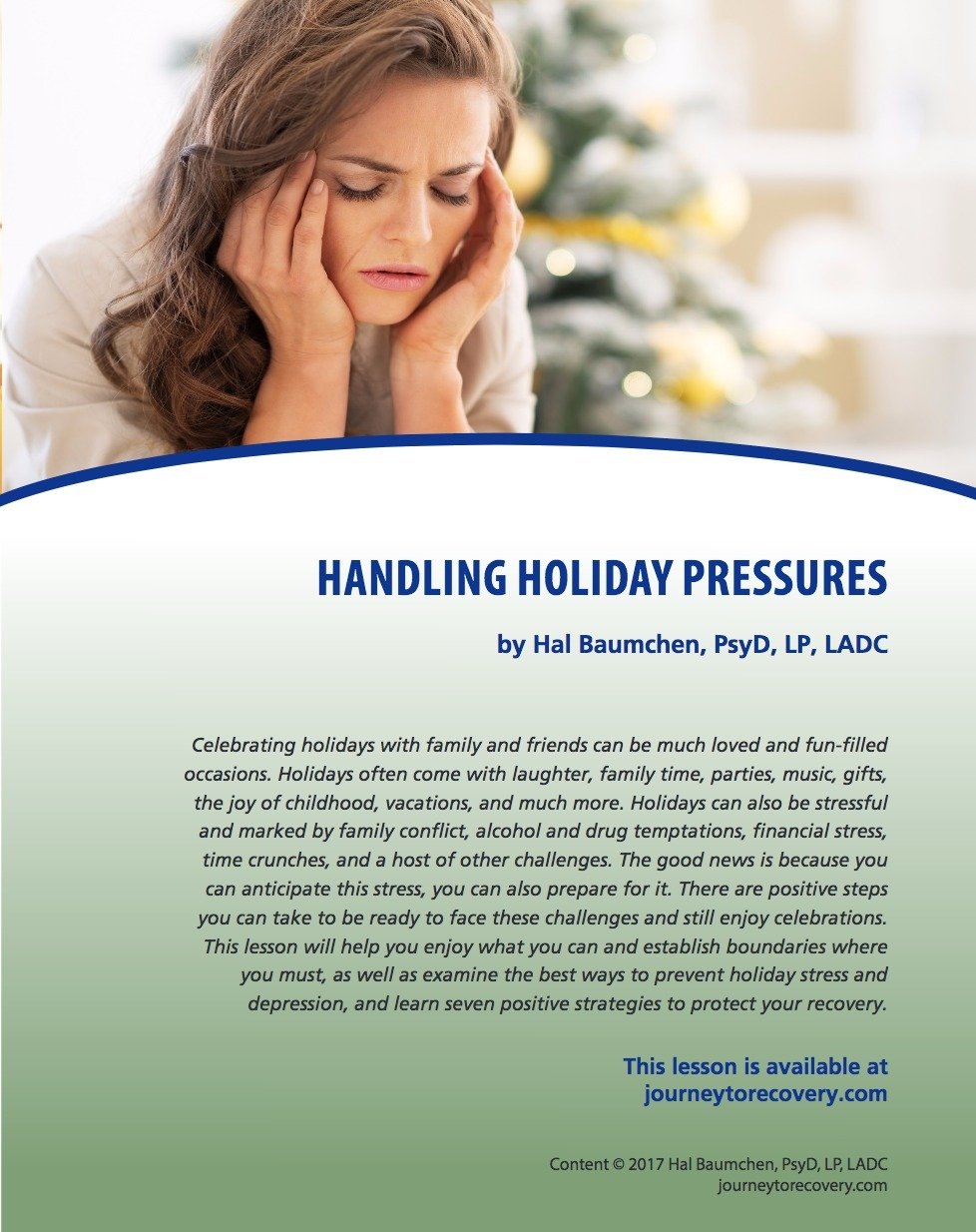 Handling Holiday Pressures