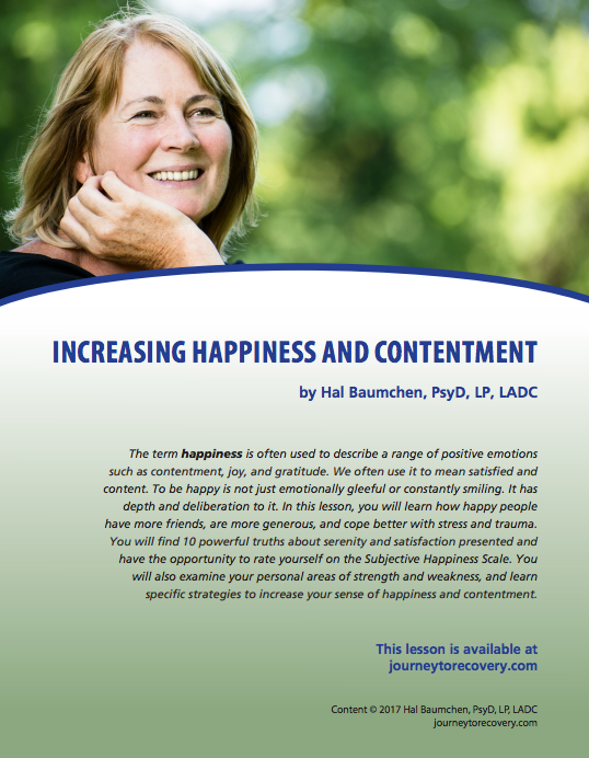 Increasing Happiness and Contentment