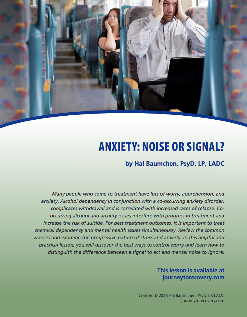 Anxiety: Noise or Signal?