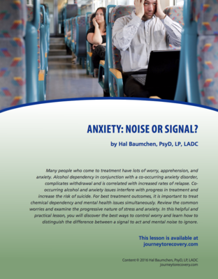 Anxiety: Noise or Signal?