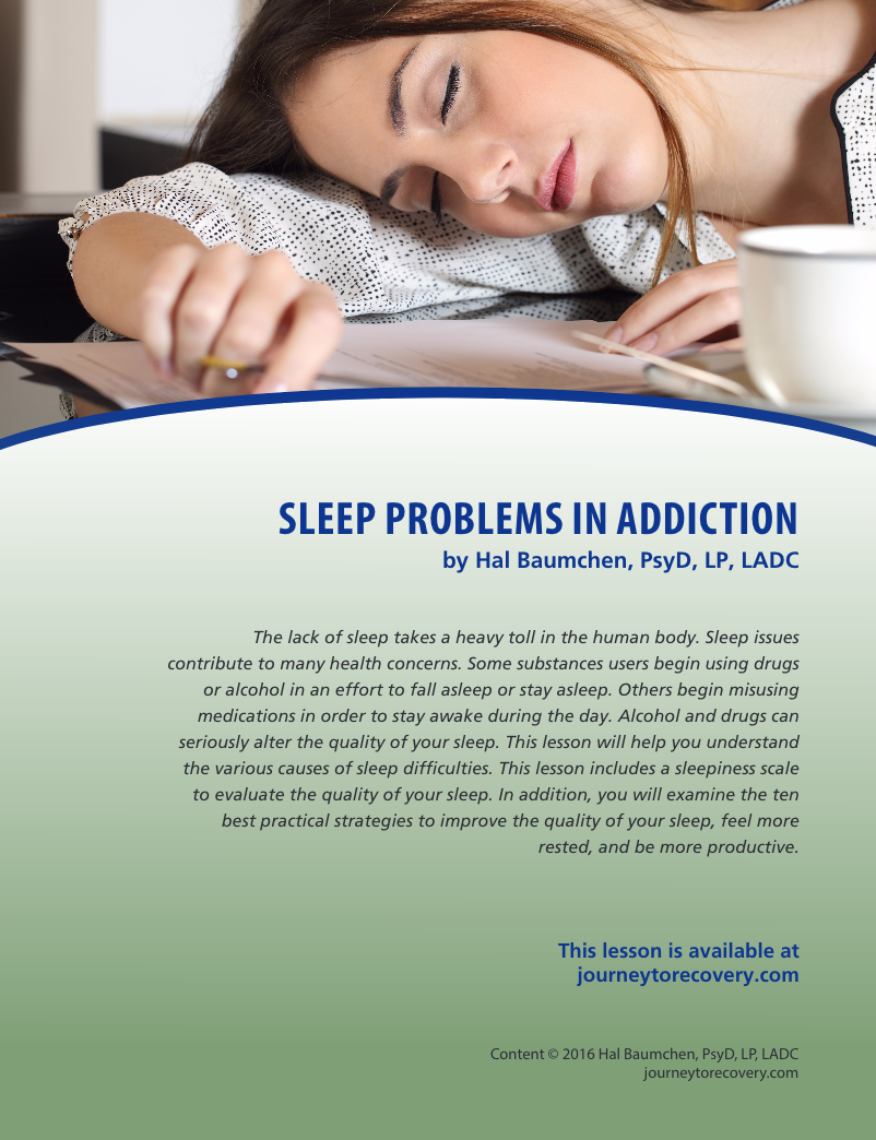 Sleep Problems in Addiction