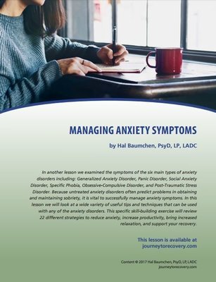 Managing Anxiety Symptoms