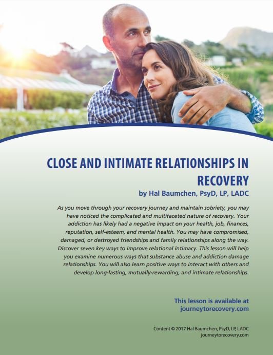 Close and Intimate Relationships in Recovery