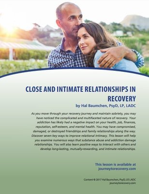 Close and Intimate Relationships in Recovery