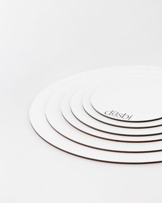 Round cake board 3mm - set of 5