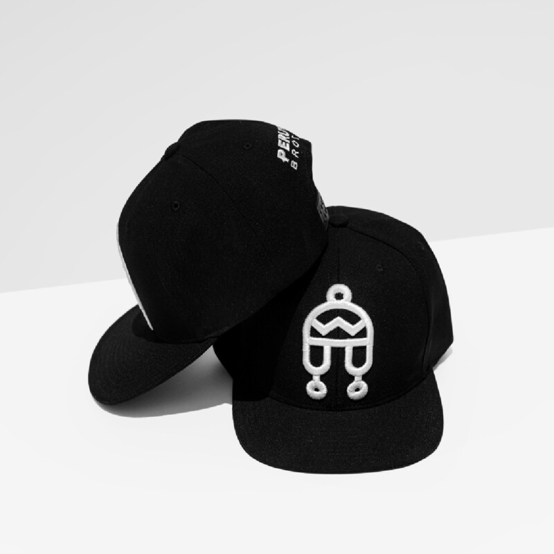 Peruvian Brothers Hat - Black Hat with White Chullo Logo