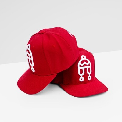 Peruvian Brothers Hat - Red Hat with White Chullo Logo