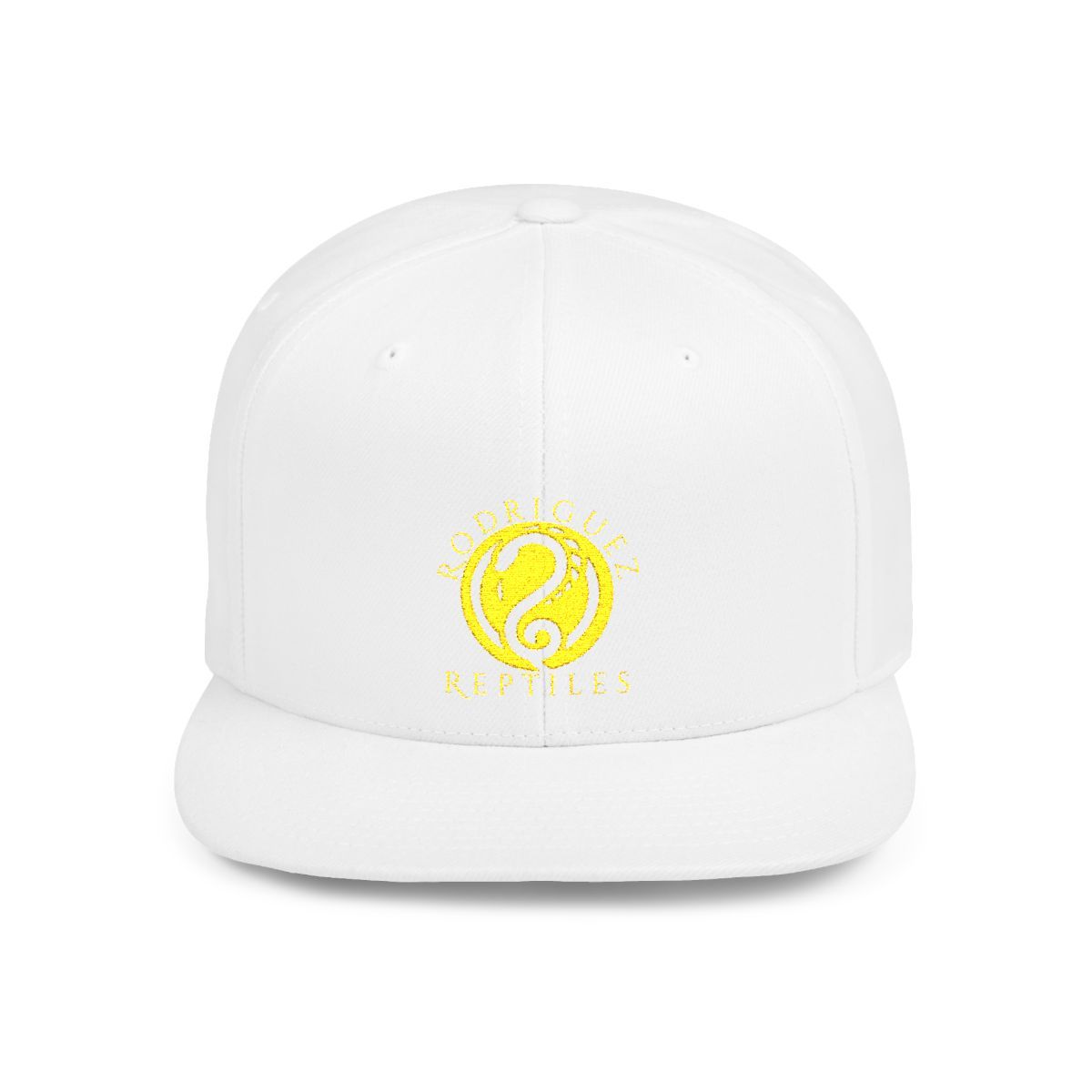 Flat Bill Snapback, Sizes: One size, Colors: White