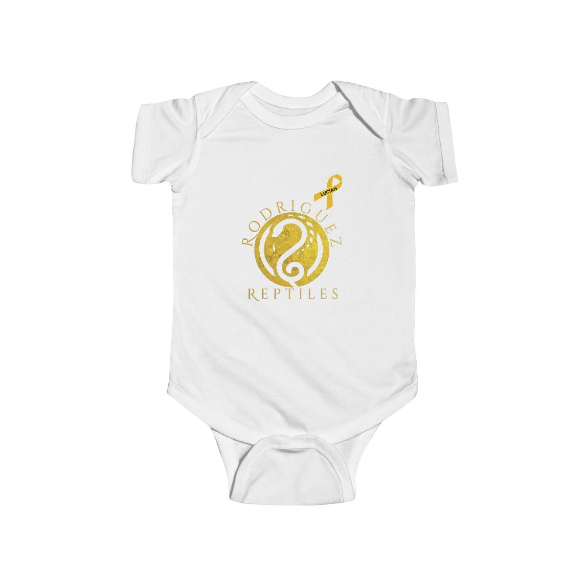 Infant Fine Jersey Bodysuit, LAT &amp; Rabbit Skins Colors: White, Clothing sizes: NB (0-3M)