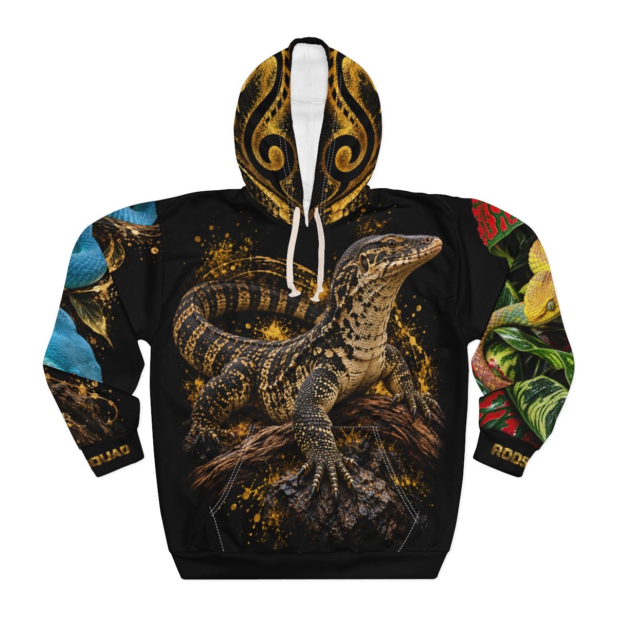 Unisex Pullover Hoodie (AOP), Sizes: XS