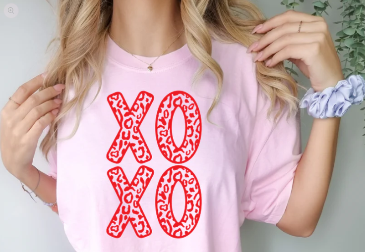 XOXO Cheetah-Red Ink
