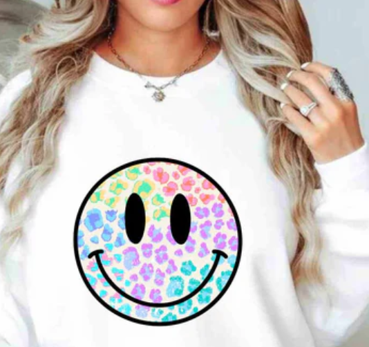 Colorful Smiley-Glitter