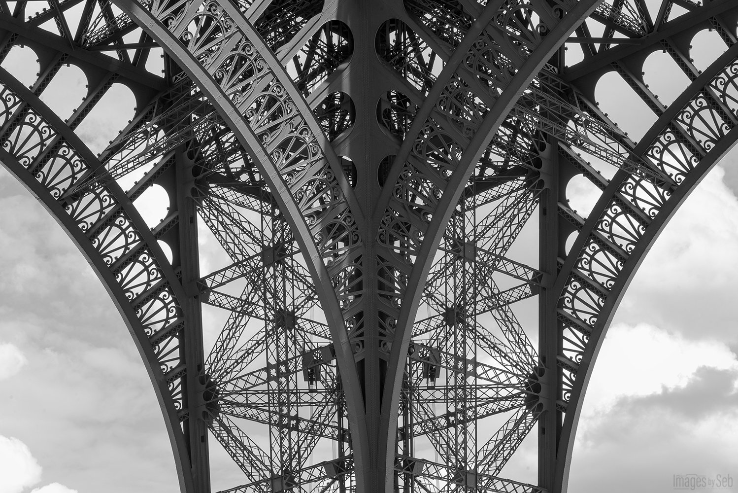 Eiffel Tower in Black and White