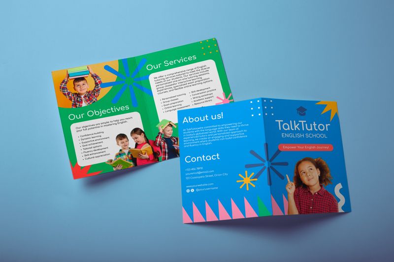 A4 Folded brochures