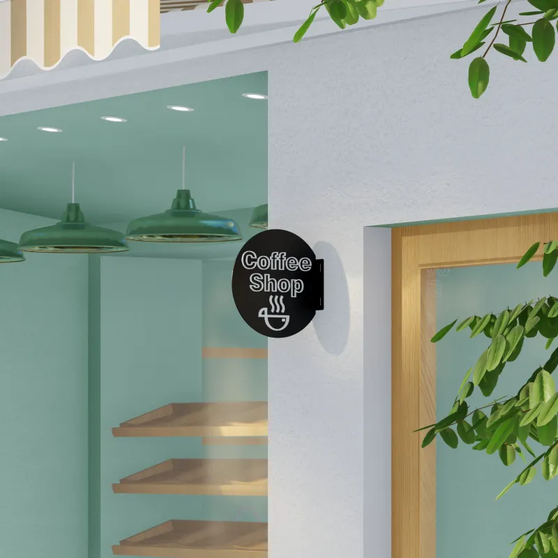 Wayfinding blade signs - Circle