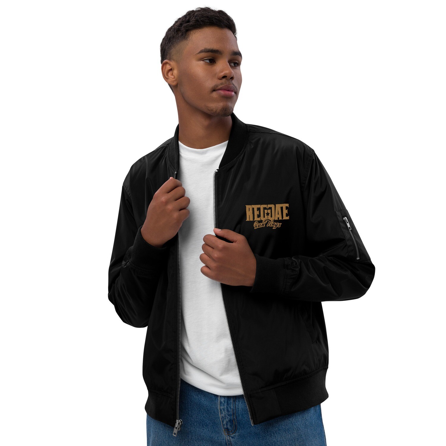 RRT Brand recycled bomber jacket