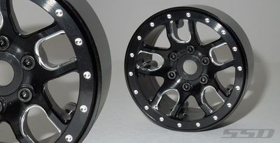SSD 1.9&quot; Double Time Beadlock Wheels (2) (Black) SSD00142