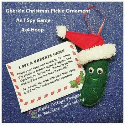 Christmas Pickle Gherkin &amp; I Spy Game