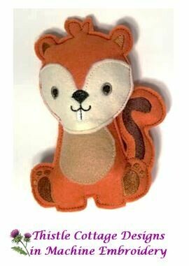 Woodland Animals Chipmunk Stuffie Mini