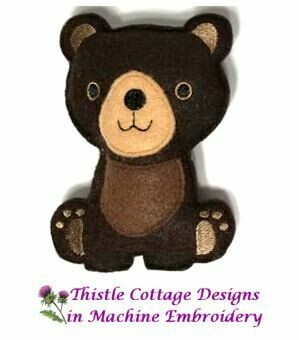 Woodland Animals Bear Stuffie Mini