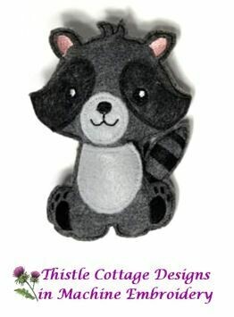 Woodland Animals Raccoon Stuffie Mini