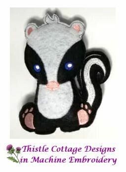 Woodland Animals Skunk Stuffie Mini