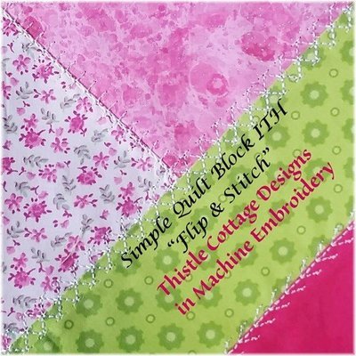 Stitch N&#39; Flip Quilt Block #1 ITH