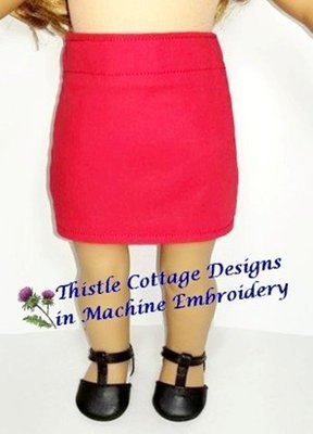 Simple Skirt for 18&quot; Dolls ITH (DIY DOLL BLANK)