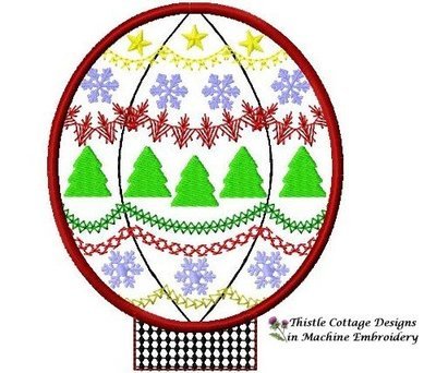 Christmas Hot Air Balloon Ornament