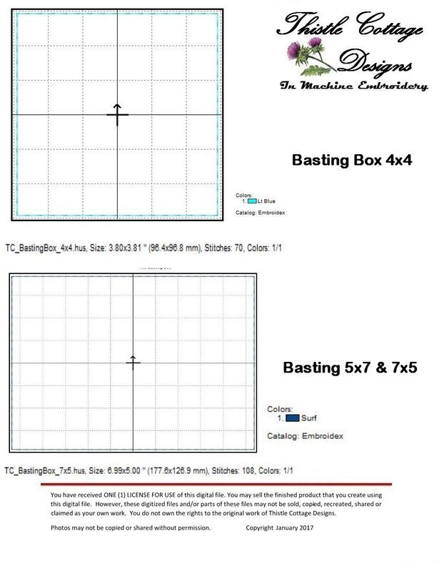 Basting Boxes 4x4 and 5x7