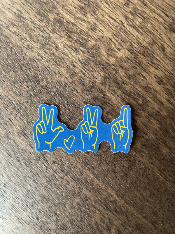 321 Hands Sticker