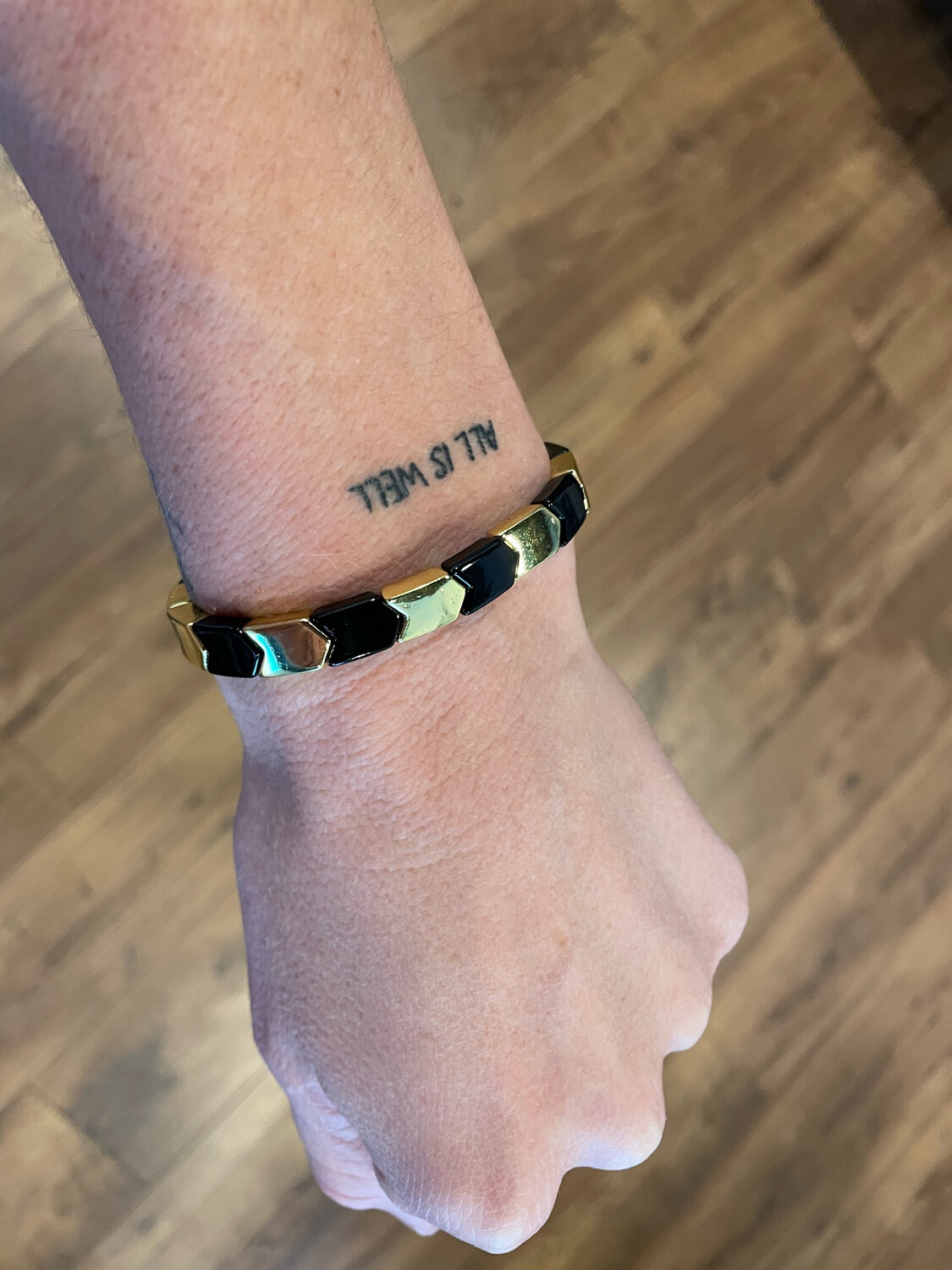Black &amp; Gold arrow bracelet