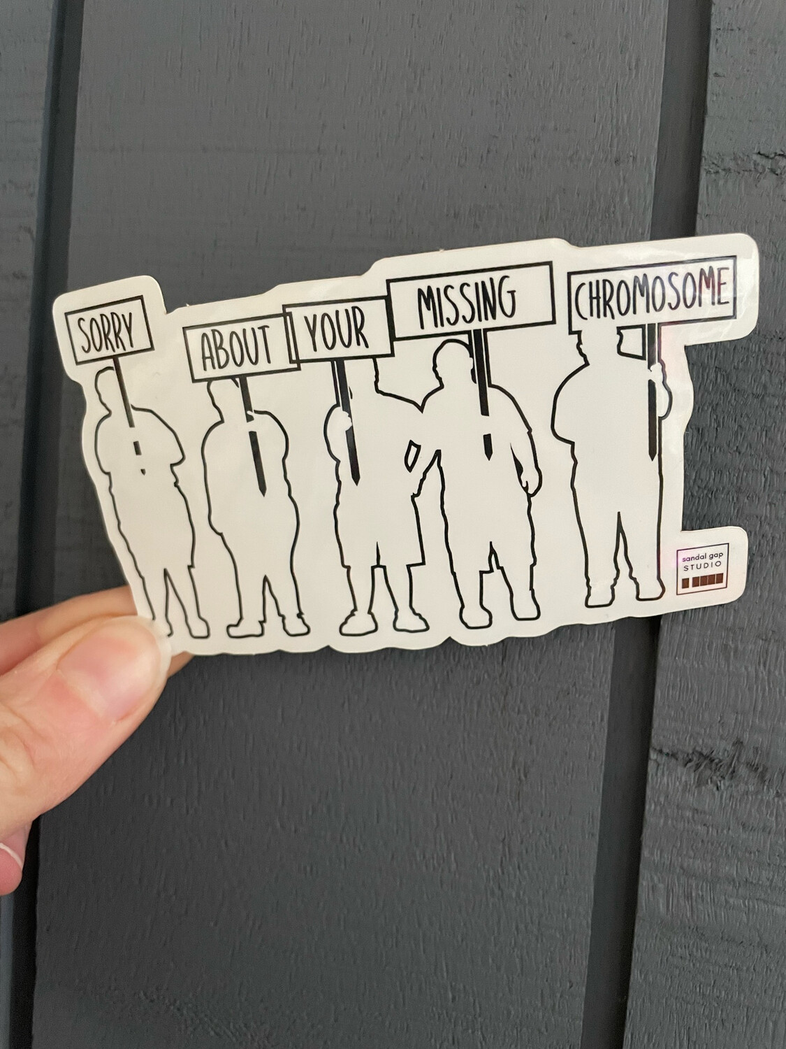 Sorry About Your Missing Chromosome (sticker)