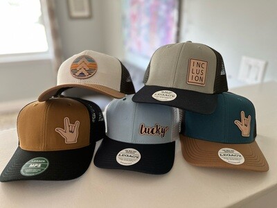 Leather Patch Hats