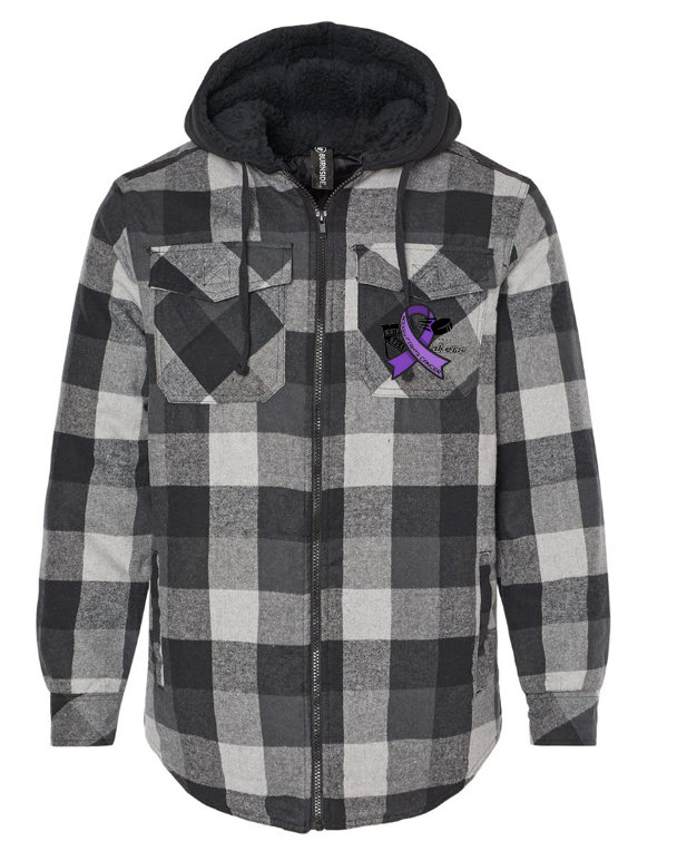 2025 Hockey Fights Cancer Flannel Jacket