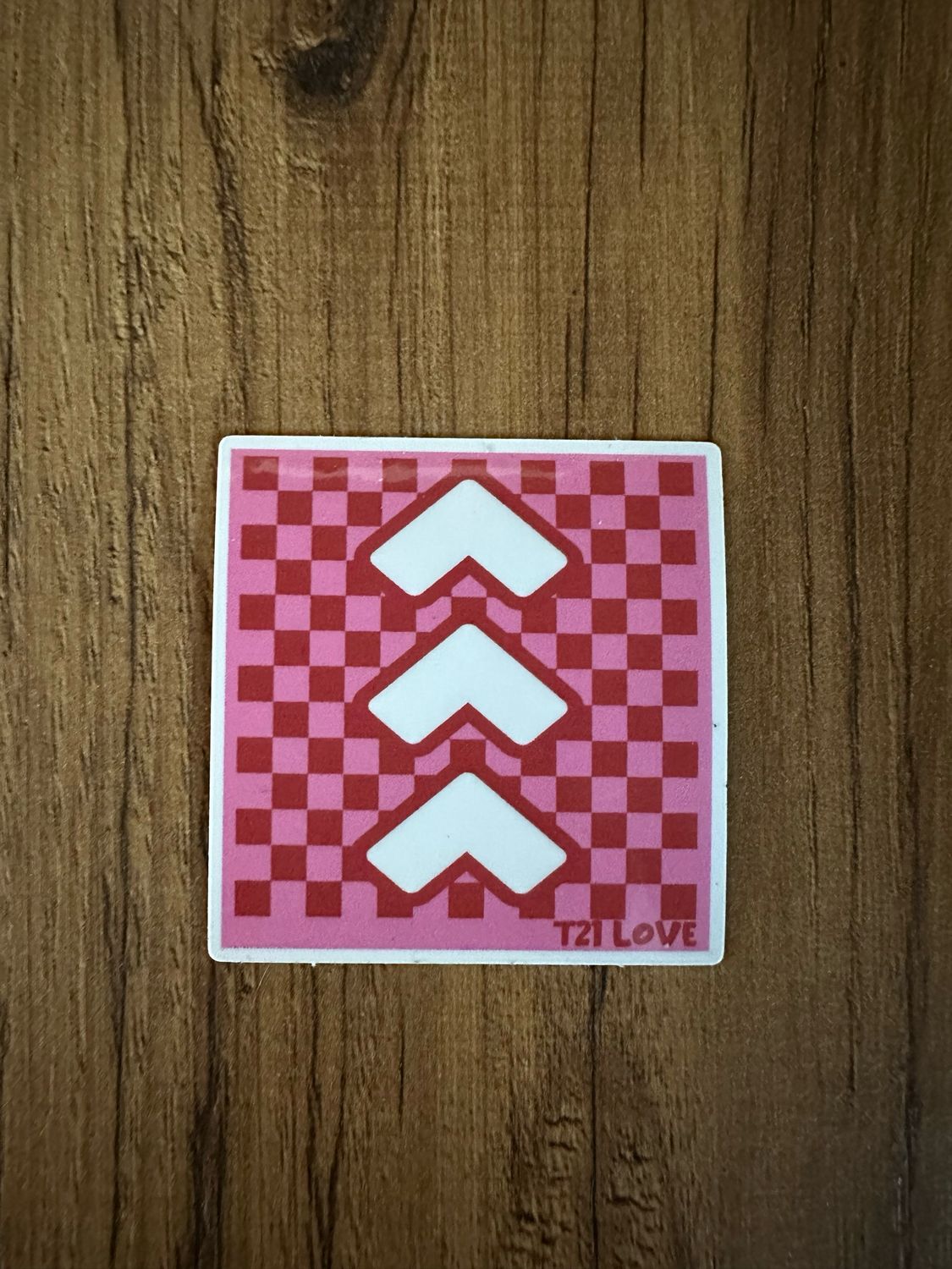 Checkered Arrow sticker