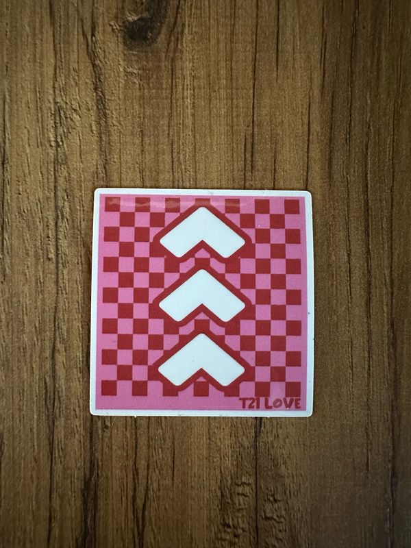 Checkered Arrow sticker