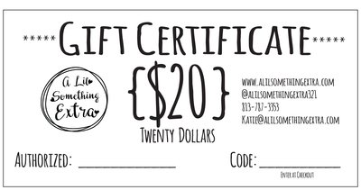 Gift Certificates