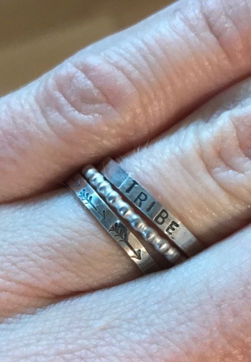 Tribe. 3 Arrows. 3 Ring Stacker Set