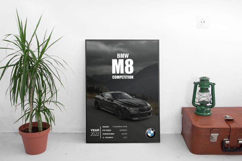 BMW M8 Competition Постер (2022)